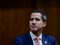 CARACAS, VENEZUELA - MAY 24: Venezuelan opposition leader Juan Guaido, recognized by many members of the international community as the country's rightful interim ruler, looks on during the international Congress to debate Plan Pais government proposals on May 24, 2019 in Caracas, Venezuela. (Photo by Eva Marie Uzcategui/Getty Images)