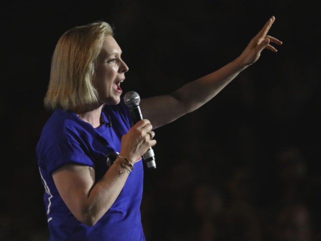 COLUMBIA, SOUTH CAROLINA - JUNE 21: Democratic presidential candidate Sen. Kirsten Gillibrand (D-NY) speaks at Rep. Jim Clyburn’s “World Famous Fish Fry” on June 21, 2019 in Columbia, South Carolina. Twenty-two Democratic presidential candidates are scheduled to appear in South Carolina this weekend as the state Democratic party hosts its …