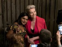 Emma Thompson and Mindy Kaling in Late Night (2019) Titles: Late Night People: Emma Thompson, Mindy Kaling (Emily Aragones/3 Arts Entertainment