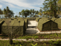 In this handout photo provided by the Australian Department of Immigration and Citizenship, facilities at the Manus Island Regional Processing Facility, used for the detention of asylum seekers that arrive by boat, primarily to Christmas Island off the Australian mainland, on October 16, 2012 on Manus Island, Papua New Guinea. …