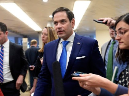 In this Nov. 29, 2018, file photo, Sen. Marco Rubio, R-Fla., center, is followed by reporters on Capitol Hill in Washington. California is trying to matter in the 2020 presidential election. The nation’s biggest state has moved up its primary in the hopes of getting some love from candidates along …