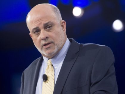 Conservative talk-show host Mark Levin speaks during the annual Conservative Political Action Conference (CPAC) 2016 at National Harbor in Oxon Hill, Maryland, outside Washington, March 4, 2016. / AFP / SAUL LOEB (Photo credit should read SAUL LOEB/AFP/Getty Images)