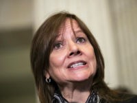 WASHINGTON, DC - DECEMBER 5: Mary Barra, chief executive officer of General Motors (GM), speaks to reporters after a meeting with Sen. Rob Portman (R-OH) and Sen. Sherrod Brown (D-OH) on Capitol Hill, December 5, 2018 in Washington, DC. GM is under fire for plans to cut around 8,000 salaried …