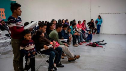 Migrant children from different Latin American countries wait to make travel arrangements at the Casa del Refugiado, or The House of Refugee, a new center opened by the Annunciation House to help the large flow of migrants being released by the United States Border Patrol and Immigration and Customs Enforcement …