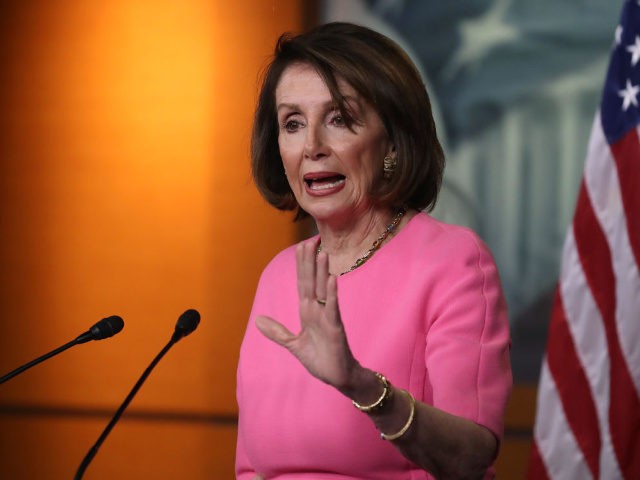 WASHINGTON, DC - MAY 23: House Speaker Nancy Pelosi (D-CA) speaks during her weekly news conference on Capitol Hill May 23, 2019 in Washington, DC. Speaker Pelosi said she is concerned for the President Trump's well being and that of the country. (Photo by Mark Wilson/Getty Images)