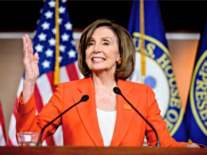 House Speaker Nancy Pelosi of Calif. meets with reporters at the Capitol in Washington, We