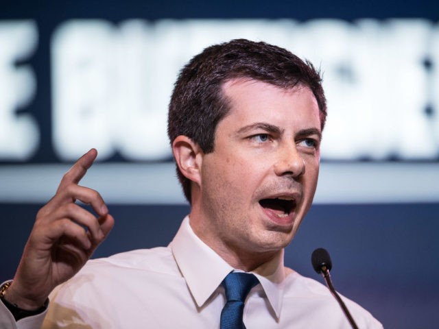 COLUMBIA, SC - JUNE 22: Democratic presidential candidate South Bend, Indiana Mayor Pete Buttigieg addresses the crowd at the 2019 South Carolina Democratic Party State Convention on June 22, 2019 in Columbia, South Carolina. Democratic presidential hopefuls are converging on South Carolina this weekend for a host of events where …