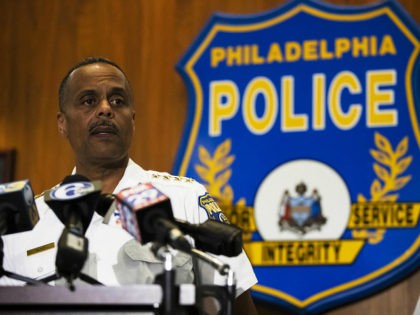 Philadelphia Police Commissioner Richard Ross speaks with members of the media during a news conference in Philadelphia, Wednesday, June 19, 2019. (AP Photo/Matt Rourke)