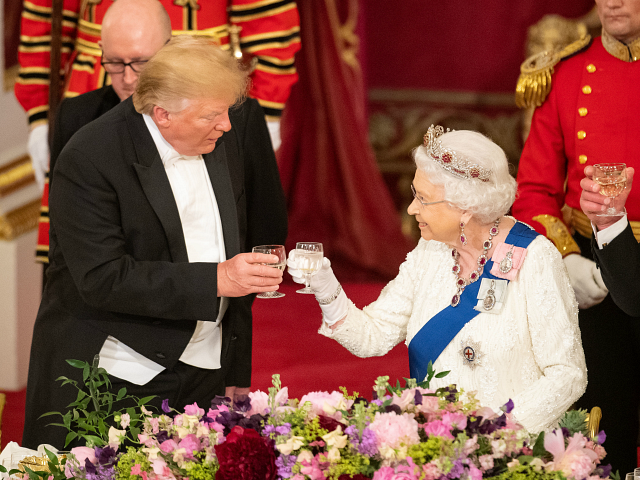 President Trump and Queen Elizabeth II