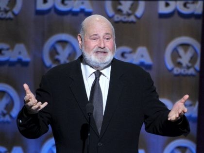 CENTURY CITY, CA - JANUARY 25: Director Rob Reiner speaks onstage at the 66th Annual Directors Guild Of America Awards held at the Hyatt Regency Century Plaza on January 25, 2014 in Century City, California. (Photo by Alberto E. Rodriguez/Getty Images for DGA)