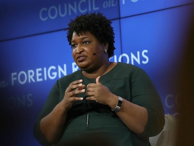 WASHINGTON, DC - MAY 10: Former Georgia Democratic gubernatorial nominee Stacey Abrams speaks at the Council on Foreign Relations May 10, 2019 in Washington, DC. Abrams appeared as part of the 2019 Conference on Diversity in International Affairs. (Photo by Win McNamee/Getty Images)