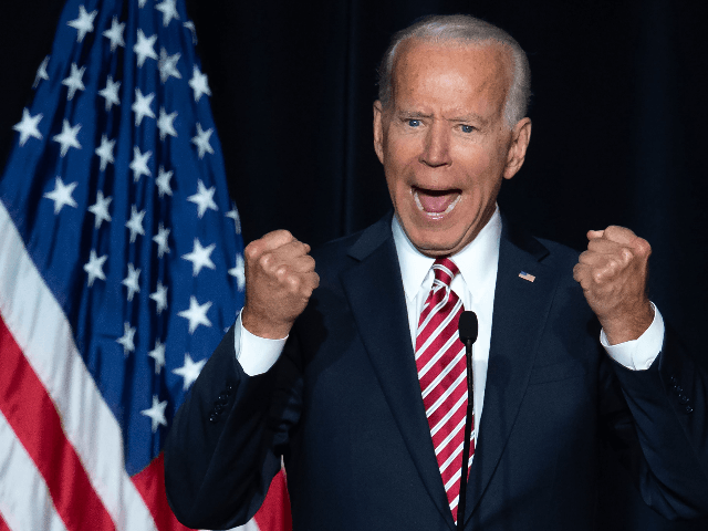 Former US Vice President Joe Biden speaks during the First State Democratic Dinner in Dover, Delaware, on March 16, 2019. (Photo by SAUL LOEB / AFP) (Photo credit should read SAUL LOEB/AFP/Getty Images)