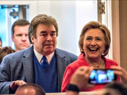 Hillary Clinton and her brother, Tony Rodham, stop at Casa Bella Italian Restaurant in Scr