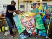 Trump art Kenya (Simon Maina / AFP / Getty)