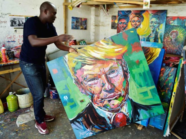 Trump art Kenya (Simon Maina / AFP / Getty)