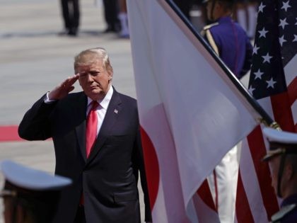 Trump salute (Franck Robichon / Getty)