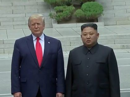 Donald Trump, Kim Jong Un meet at the DMZ, 6/30/2019