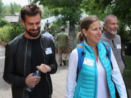 Twitter CEO Jack Dorsey and YouTube head Susan Wojcicki