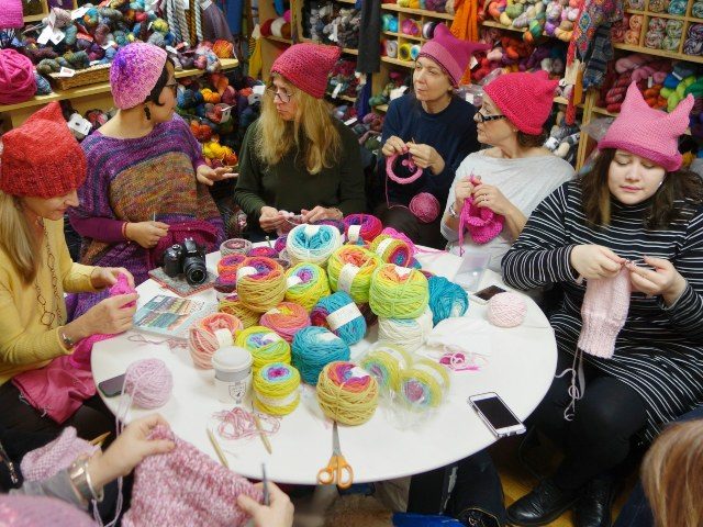 a leftist knitting circle