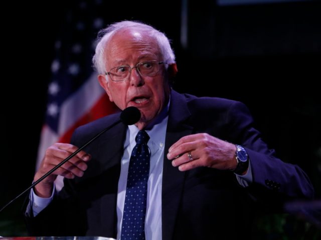 MIAMI, FL - JUNE 21: Democratic U.S. presidential candidate Sen. Bernie Sanders (I-VT) spe