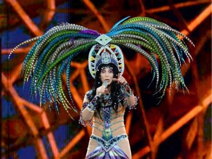 LAS VEGAS, NV - MAY 25: Singer Cher performs at the MGM Grand Garden Arena during her Dres