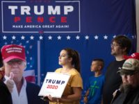 MONTOURSVILLE, PA - MAY 20: The crowd waits for U.S. President Donald Trump to arrive for a 'Make America Great Again' campaign rally at Williamsport Regional Airport, May 20, 2019 in Montoursville, Pennsylvania. Trump is making a trip to the swing state to drum up Republican support on the eve …
