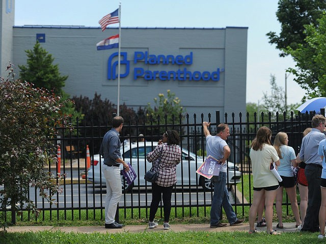 ST LOUIS, MO - JUNE 04: A group of demonstrators gather during a pro-life rally outside the Planned Parenthood Reproductive Health Center on June 4, 2019 in St Louis, Missouri. The fate of Missouri's lone abortion clinic could be decided today in St. Louis Circuit Court after a restraining order …