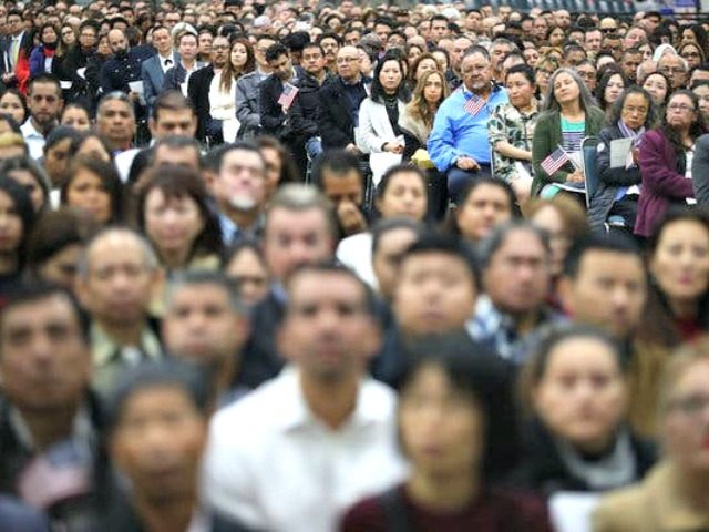 naturalization ceremony in L.A.