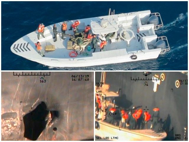 The Pentagon released new images late Monday night which officials said offered more evidence operatives from Iran's Revolutionary Guard Corps (IRGC) were responsible for last week's attacks on oil tankers in the Gulf of Oman.