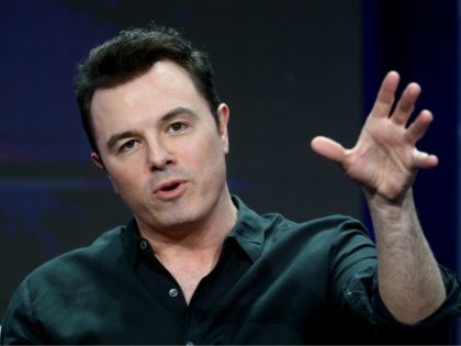 BEVERLY HILLS, CA - AUGUST 08: Creator/Writer/EP/Actor Seth MacFarlane of 'The Orville' speaks onstage during the FOX portion of the 2017 Summer Television Critics Association Press Tour at The Beverly Hilton Hotel on August 8, 2017 in Beverly Hills, California. (Photo by Frederick M. Brown/Getty Images)