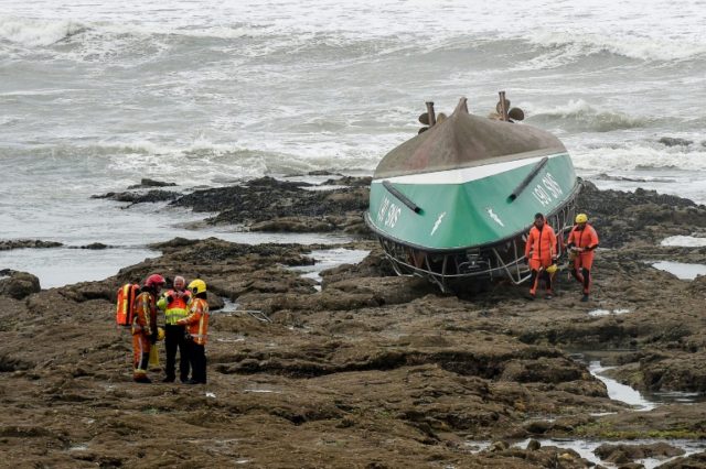 Capsized ocean rescue vessel leaves three dead in French storm
