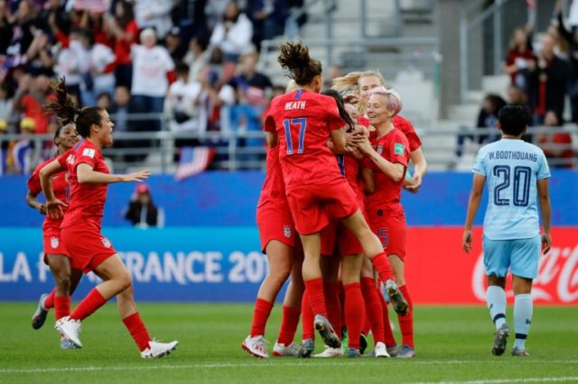 Five-star Morgan leads USA to record women's World Cup win