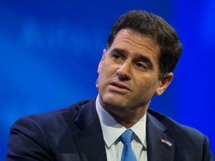 Israeli ambassador to the US Ron Dermer speaks at the American Israel Public Affairs Committee (AIPAC) policy conference in Washington, DC on March 4, 2018. / AFP PHOTO / NICHOLAS KAMM (Photo credit should read NICHOLAS KAMM/AFP/Getty Images)