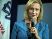 BETTENDORF, IOWA - JULY 16: Democratic presidential candidate former U.S. Sen. Kirsten Gillibrand (D-NY) speaks during the AARP and The Des Moines Register Iowa Presidential Candidate Forum on July 16, 2019 in Bettendorf, Iowa. Twenty democratic presidential candidates are participating in the AARP and Des Moines Register candidate forums that …