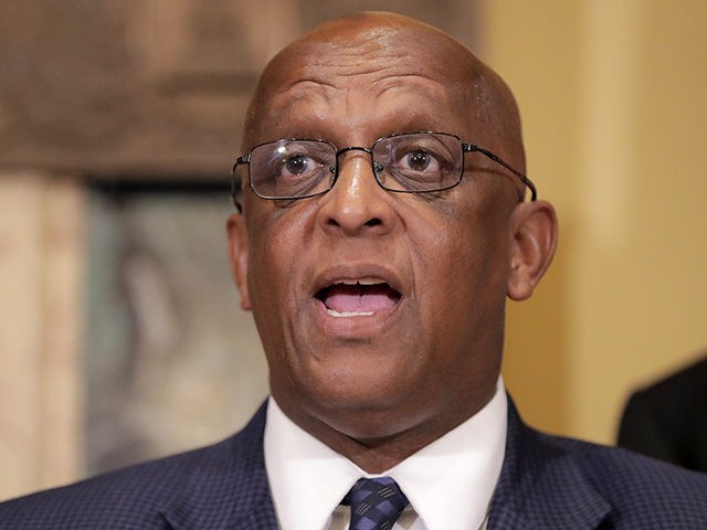 Baltimore Mayor Bernard "Jack" Young speaks during a news conference announcing a new collaboration in an effort to reduce homelessness in Baltimore City, Tuesday, July 2, 2019, in Baltimore. Through the initiative, eligible Medicaid participants will receive permanent housing and services they need to prevent a return to homelessness. (AP …