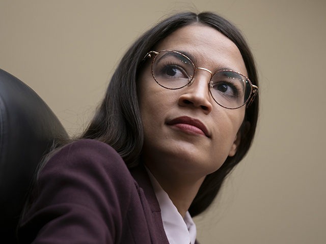 Rep. Alexandria Ocasio-Cortez, D-N.Y., attends a House Oversight Committee hearing on high prescription drugs prices shortly after her private meeting with Speaker of the House Nancy Pelosi, D-Calif., on Capitol Hill in Washington, Friday, July 26, 2019. The high-profile freshman and the veteran Pelosi have been critical of one another …