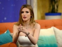 MIAMI, FLORIDA - APRIL 07: Bella Thorne is on the set of Univisions "despierta America" in support of the film "Ratchet & Clank" at Univision Headquarters on April 7, 2016 in Miami, Florida. (Photo by Gustavo Caballero/Getty Images)