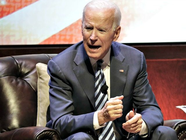 Former Vice President Joe Biden speaks at Vanderbilt University Tuesday, April 10, 2018, in Nashville, Tenn. (AP Photo/Mark Humphrey)