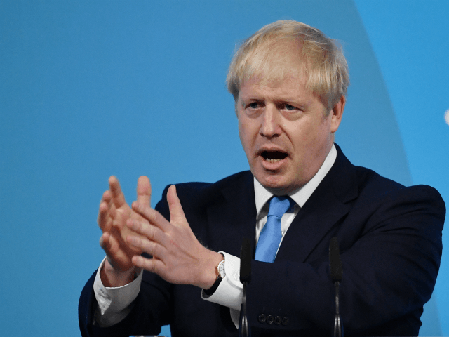 LONDON, ENGLAND - JULY 23: Newly elected British Prime Minister Boris Johnson speaks during the Conservative Leadership announcement at the QEII Centre on July 23, 2019 in London, England. After a month of hustings, campaigning and televised debates the members of the UK's Conservative and Unionist Party have voted for …