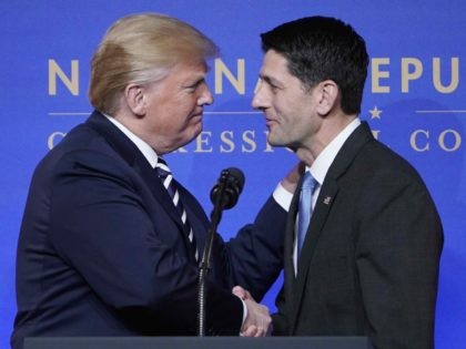 Donald Trump and Paul Ryan (Mandel Ngan / AFP / Getty)