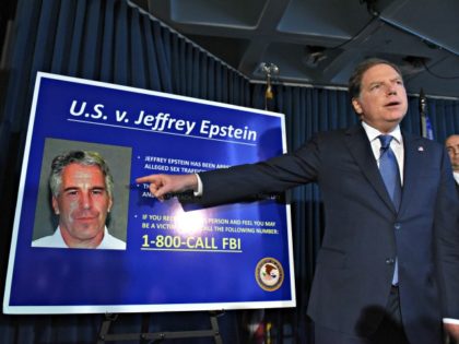 NEW YORK, NY - JULY 08: US Attorney for the Southern District of New York Geoffrey Berman announces charges against Jeffery Epstein on July 8, 2019 in New York City. Epstein will be charged with one count of sex trafficking of minors and one count of conspiracy to engage in …