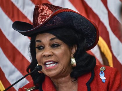 Rep. Frederica Wilson, D-FL, speaks during a Gun Violence Prevention Forum at the House Visitor Center at the US Capitol in Washington, DC on May 23, 2018. (Photo by Mandel NGAN / AFP) (Photo credit should read MANDEL NGAN/AFP/Getty Images)