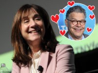 (INSET: Al Franken) NEW YORK, NY - OCTOBER 06: Jane Mayer speaks on stage at the 2018 New Yorker Festival - "The Investigators" Featuring Jane Mayer, Ronan Farrow, Michael S. Schmidt, And Ginger Thompson Moderated By The New Yorker's Michael Luo on October 6, 2018 in New York City. (Photo …