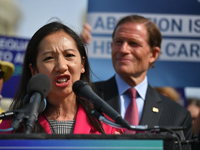 Leana Wen, President of Planned Parenthood, speaks during a press conference on the reintr