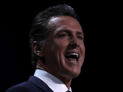 California Gov. Gavin Newsom speaks during the California Democrats 2019 State Convention at the Moscone Center on June 01, 2019 in San Francisco, California. Several Democratic presidential hopefuls are speaking at the California Democratic Convention that runs through Sunday. (Photo by Justin Sullivan/Getty Images)