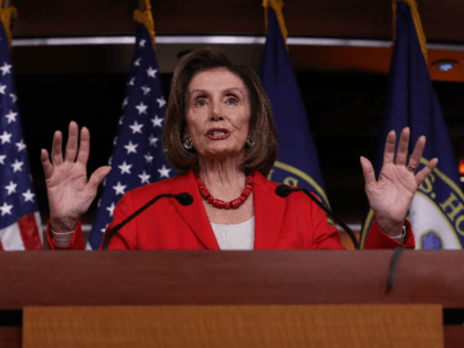 Speaker of the House Nancy Pelosi (D-CA) answers questions during her weekly press confere