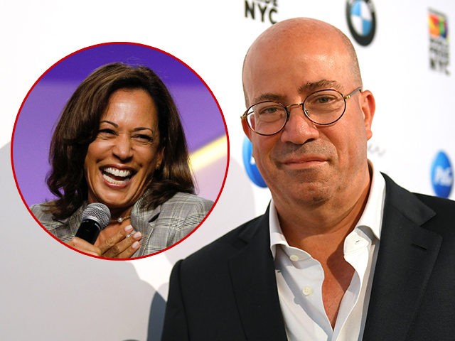(INSET: Sen. Kamala Harris, D-CA) NEW YORK, NEW YORK - JUNE 27: President of CNN Worldwide Jeff Zucker attends QUEER CITY: A CNN Experience on June 27, 2019 in New York City. 622001 (Photo by Mike Coppola/Getty Images for CNN)