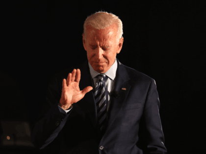 Democratic presidential candidate former U.S. Vice President Joe Biden speaks during the A