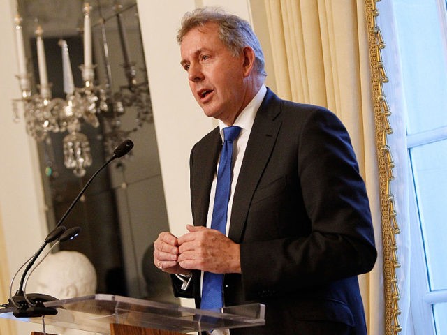 WASHINGTON, DC - JANUARY 18: British Ambassador Kim Darroch speaks at an Afternoon Tea ho