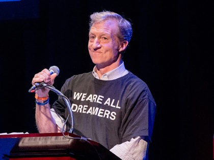 NEW YORK, NY - JANUARY 29: Tom Steyer speaks onstage during The People's State Of The Unio
